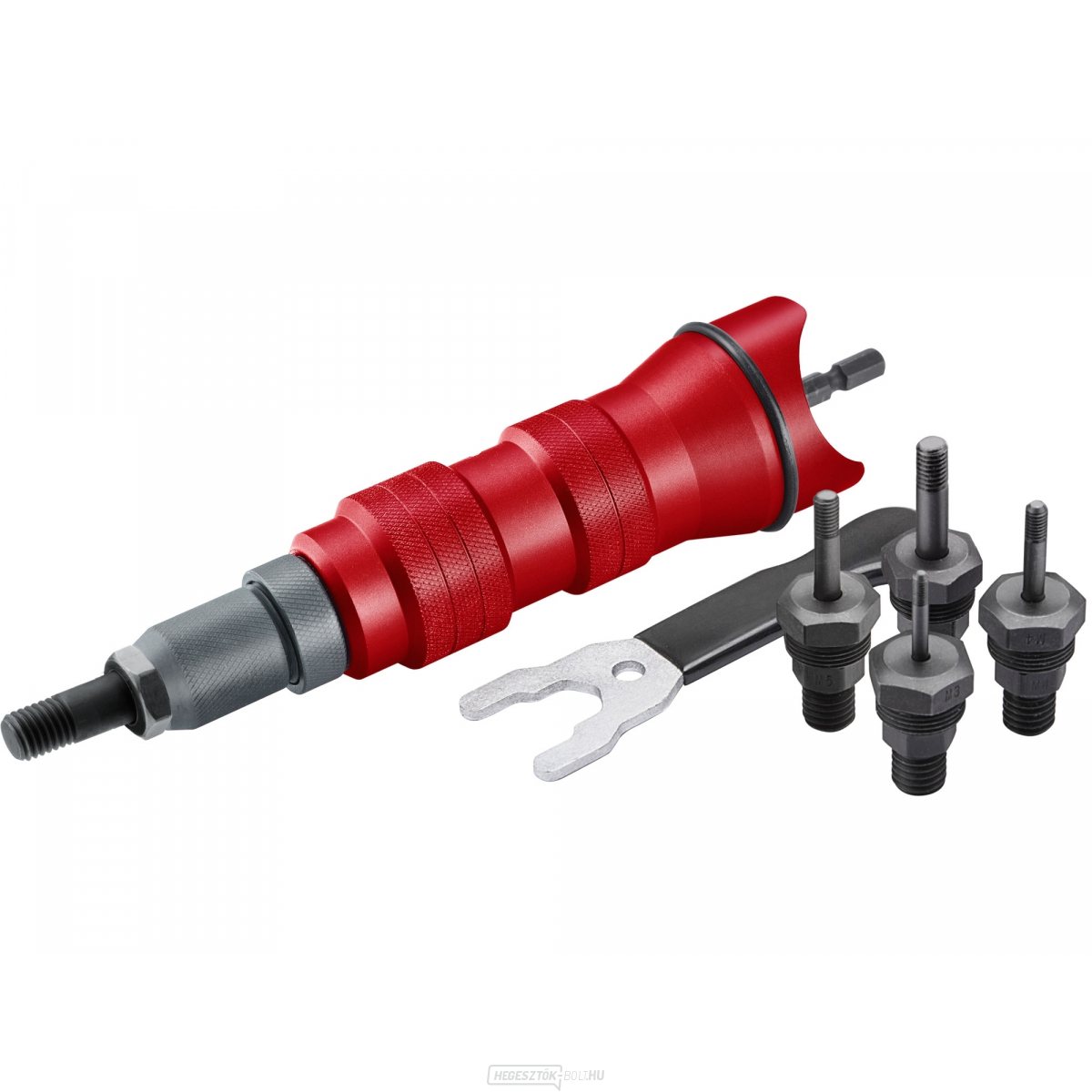 Szegecselő rögzítés fúróhoz, szegecsanyákhoz M3-M8, CrMO