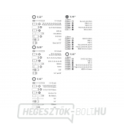 Dugókulcsok, készlet 172db Előnézet 