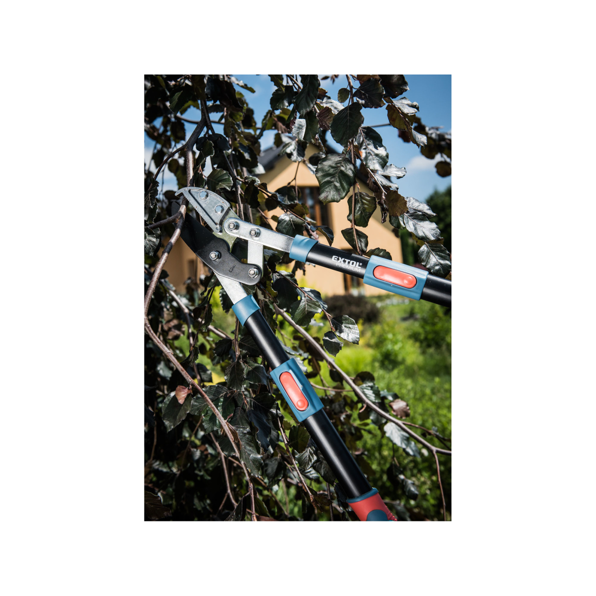 Teleszkópos metszőolló, üllő fogaskerék, 670-940mm, HCS Előnézet 