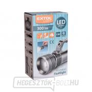 Zseblámpa 300lm, zoom, teljesen fém, 5W LED náhled
