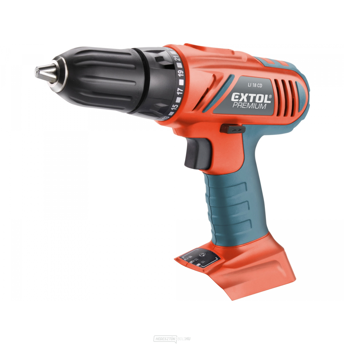 Akkus fúrógép, 18V Li-ion, 1500mAh, akkumulátor és töltő nélkül