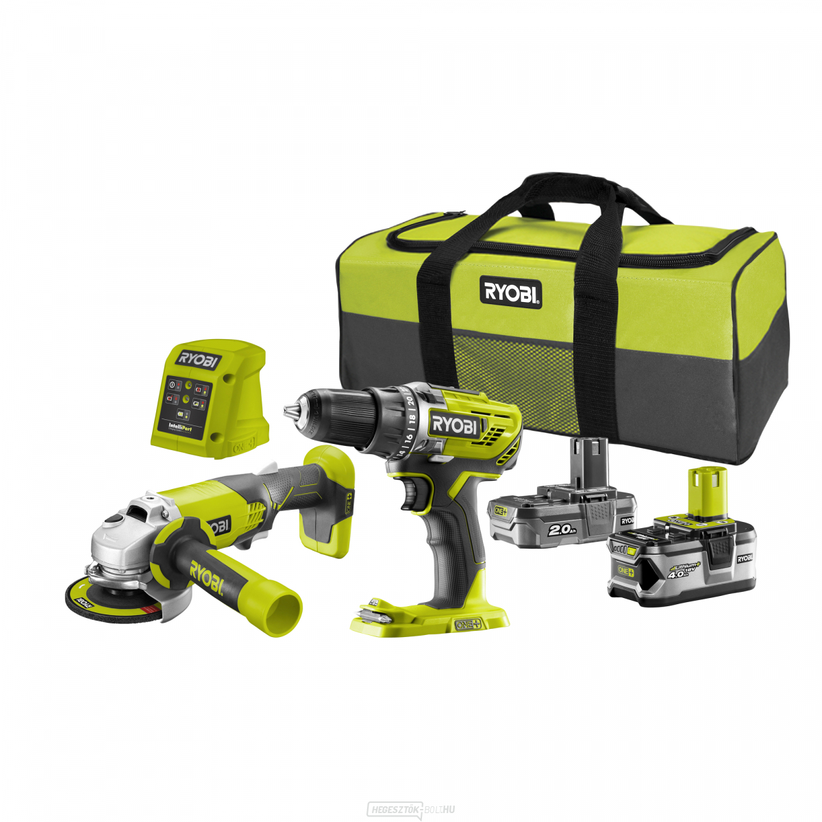 RYOBI R18DDAG-242S - 18 V-os szett 