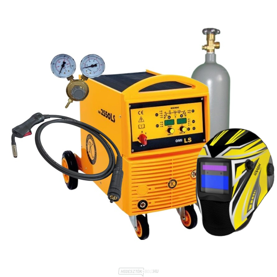 OMI 2550LS SYNERGIE 4 hengeres + égő + szelep + maszk + teli CO2 palack