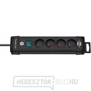 BRENNENSTUHL Hosszabbító kábel 1,8m H05VV-F 3G1,5 *FR* fekete  gallery main image