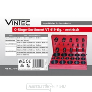O-gyűrű készlet VT, 419 darabos O-gyűrű készlet VT, 419 darabos gallery main image