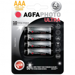 AgfaPhoto Ultra lúgos elemek LR03/AAA, 4db