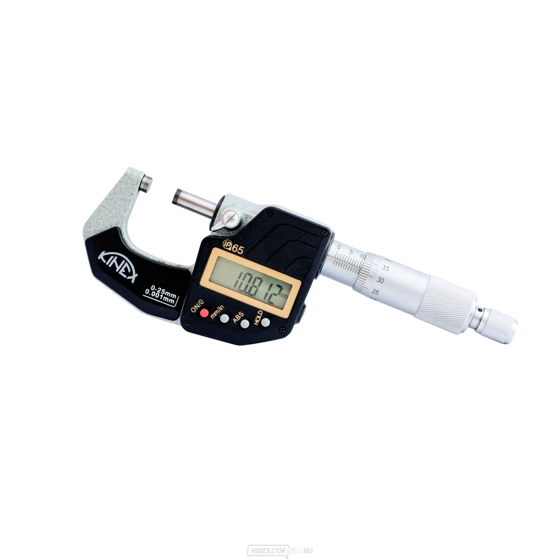 Digitális tolómérő mikrométer KINEX ABSOLUTE ZERO, 25-50 mm, 0,001mm, DIN 863, IP 65