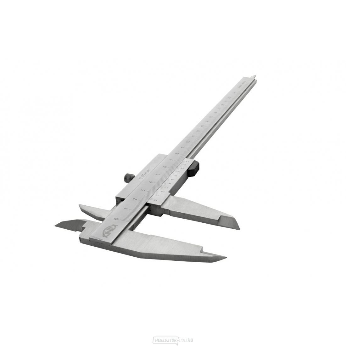 Féknyereg mélységmérővel KINEX 150 mm, 0,02 mm, rögzítőcsavar, párhuzamos vezető, monoblokk, CSÚCS MINŐSÉG, DIN 862