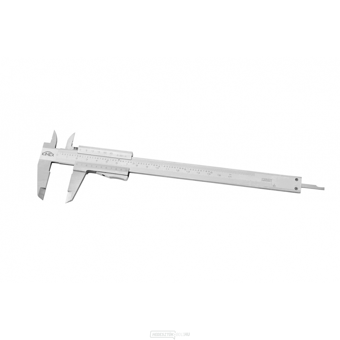 Féknyereg KINEX 160 mm, 0,02 mm, gombbal zárható, mm+inch, monoblokk, ČSN 25 1238, DIN 862