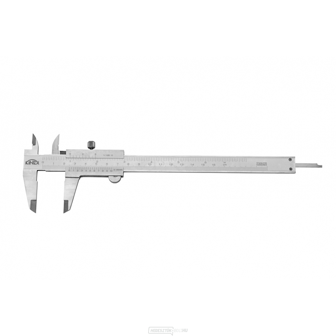 Féknyereg KINEX 160 mm, 0,05 mm, zárócsavar, mm+inch, monoblokk, ČSN 25 1238, DIN 862