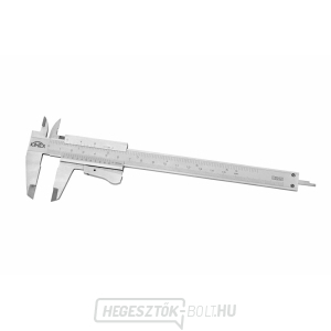 Féknyereg KINEX 150 mm, 0,05 mm, gombbal zárható, mm+inch, monoblokk, ČSN 25 1238, DIN 862 Féknyereg KINEX 150 mm, 0,05 mm, gombbal zárható, mm+inch, monoblokk, ČSN 25 1238, DIN 862