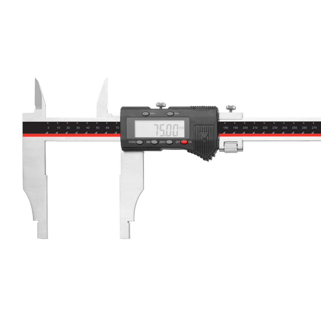Digitális tolómérő felső késekkel KINEX 500/100 mm, DIN 862