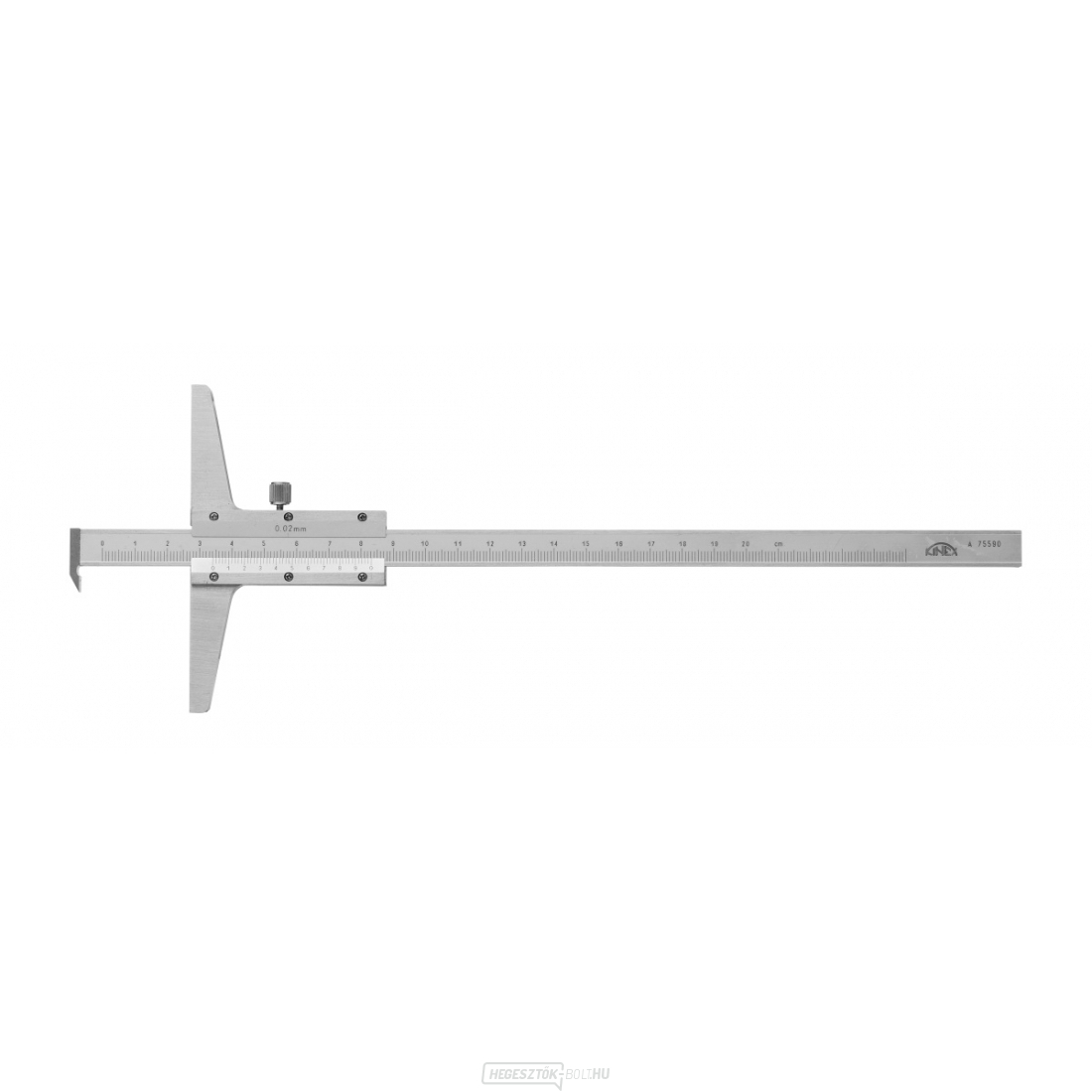 Mélységmérő orral KINEX 200 mm, 0,02 mm, ČSN 25 1280, DIN 862