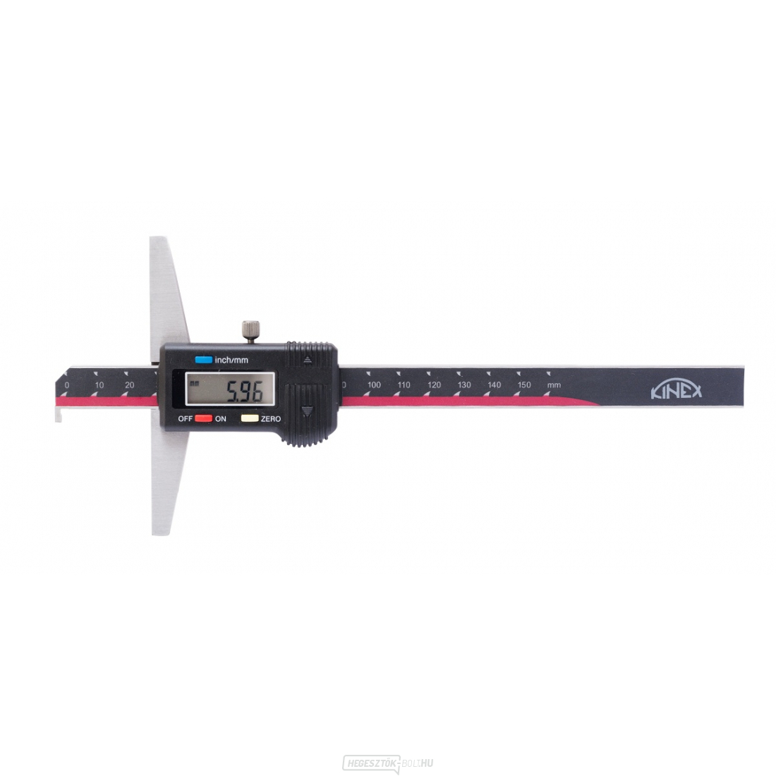 Digitális mélységmérő orral KINEX 150 mm/0,01, DIN 862