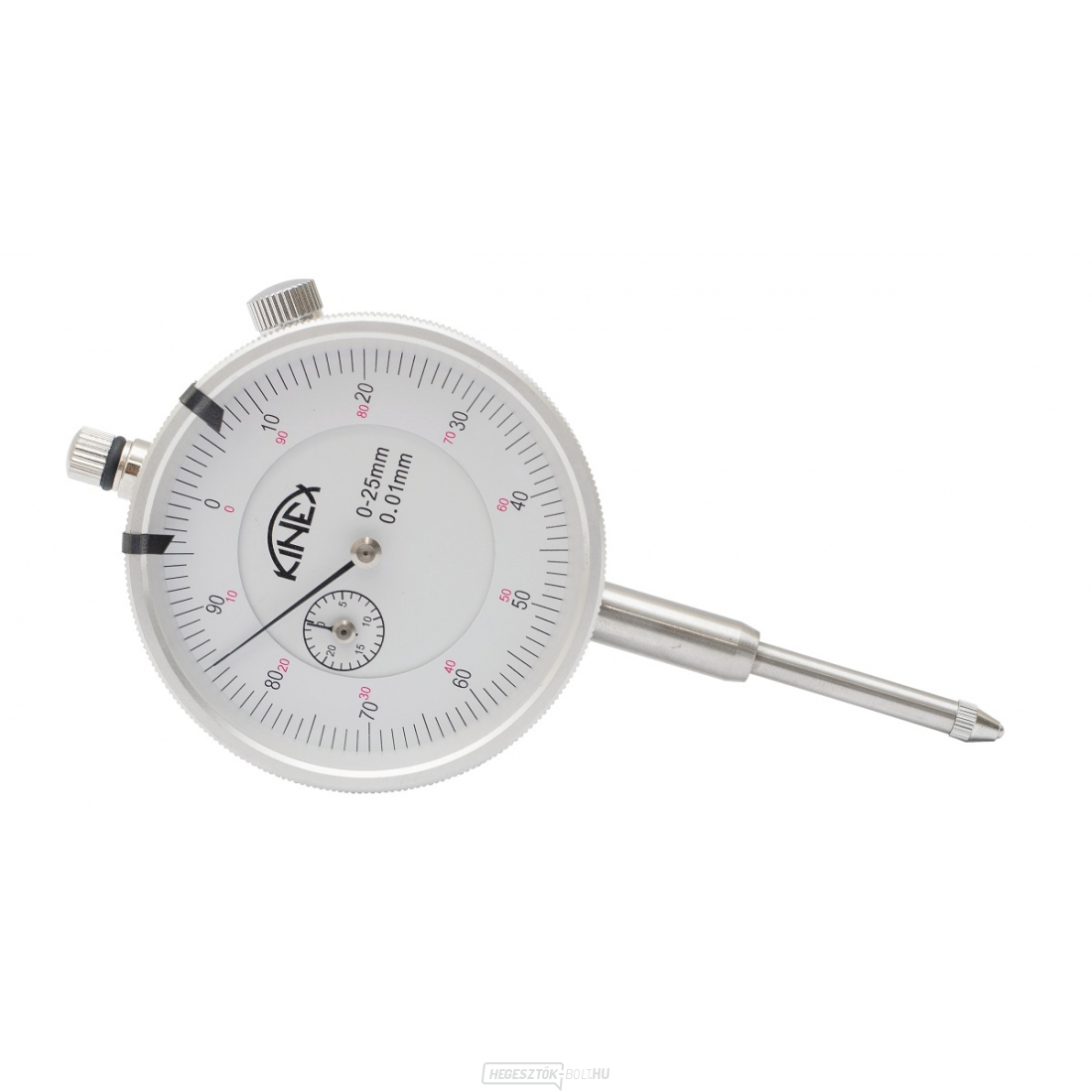 Számmérő KINEX 0-25 mm/60 mm/0,01 mm, ČSN EN ISO 463, ČSN 25 1811, ČSN 25 1816