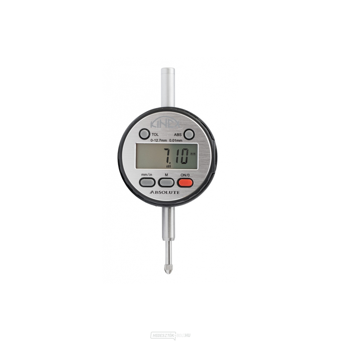 Digitális dőlésmérő számlap KINEX ABSOLUTE ZERO 0-12,7 mm/60 mm/0,01 mm, IP 54