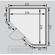Finn szauna KARIBU FLORA 2 (52953) náhled