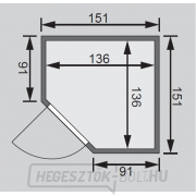 Finn szauna KARIBU LARIN (75604) náhled