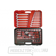 1/4 3/8 1/2 130 darabos szerszámkészlet 4-32mm 3 racsnis 72 fogú kulcs (4CZ-146-130-380-120) gallery main image