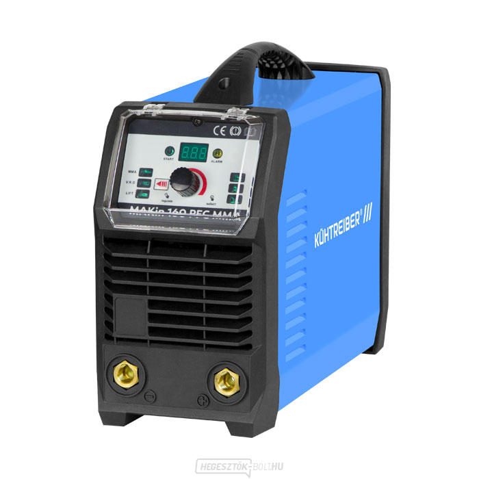 Hegesztési inverter MAKin 160 PFC MMA kábelek motorháztetője