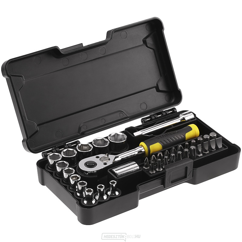 Gola készlet Stanley STMT82672-0 1/4"-os aljzatok - 37 db