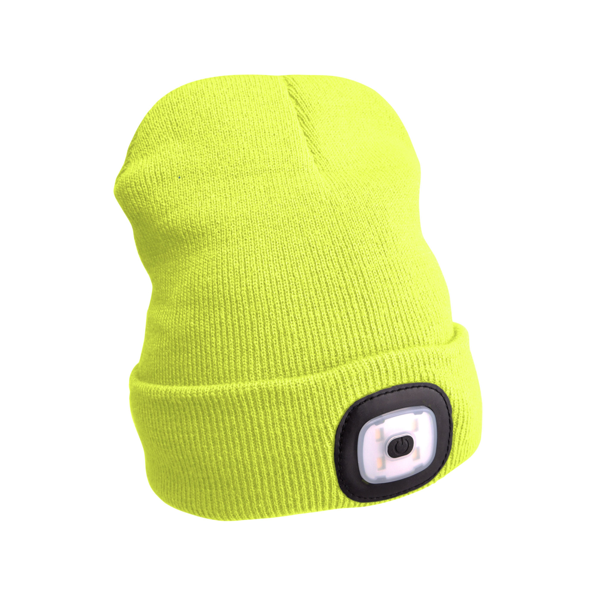 Fejlámpa fejlámpával 45lm, újratölthető, USB, fluoreszkáló sárga, univerzális méretű