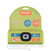 Fejlámpa fejlámpával 45lm, újratölthető, USB, fluoreszkáló sárga, univerzális méretű náhled