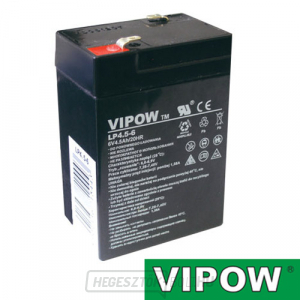 Ólomsavas akkumulátor 6V 4.5Ah VIPOW