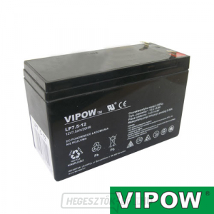 Ólomsavas akkumulátor 12V 7.5Ah VIPOW