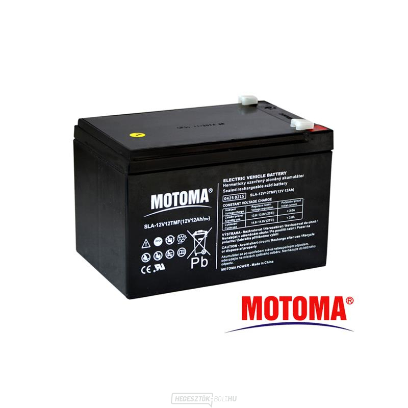 12V 12Ah MOTOMA ólomakkumulátor elektromos motorok számára