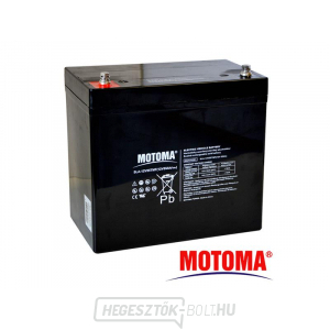 12V 55Ah MOTOMA ólomakkumulátor elektromos motorok számára gallery main image