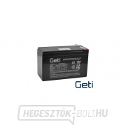 12V 7.5Ah Geti ólom-sav akkumulátor (csatlakozó 6,35 mm) gallery main image
