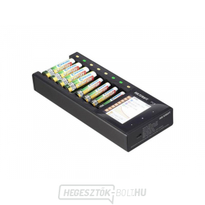 Akkumulátortöltő VOLTCRAFT IPC-8 NiMH, NiCd, NiZn, Li-Ion, LiHV , LiFePO , AA, AAA, 14500, 1044