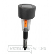 Napelemes LED kerti lámpa - műanyag, fekete Napelemes LED kerti lámpa - műanyag, fekete gallery main image