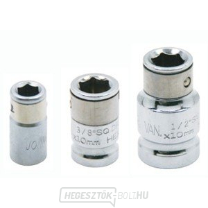 Adapter 6 oldalú bithez, 1/2" x 1/4" bithez 