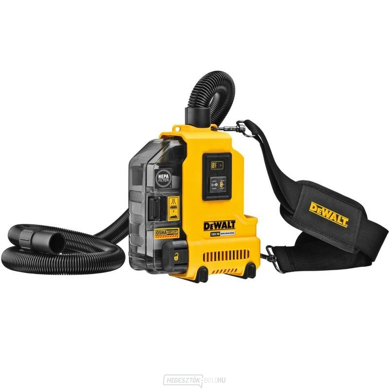 DWH161N DeWalt akkumulátoros porelszívó SDS-Plushoz akkumulátor és töltő nélkül