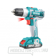 Akkus fúrócsavarozó TOTAL 20V Li-ion (2x), 2000mAh, zacskóban, 47 db-os készlet. gallery main image