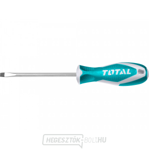 Lapos fejű csavarhúzó, (-) 5x75mm, CrV, ipari, TOTAL gallery main image