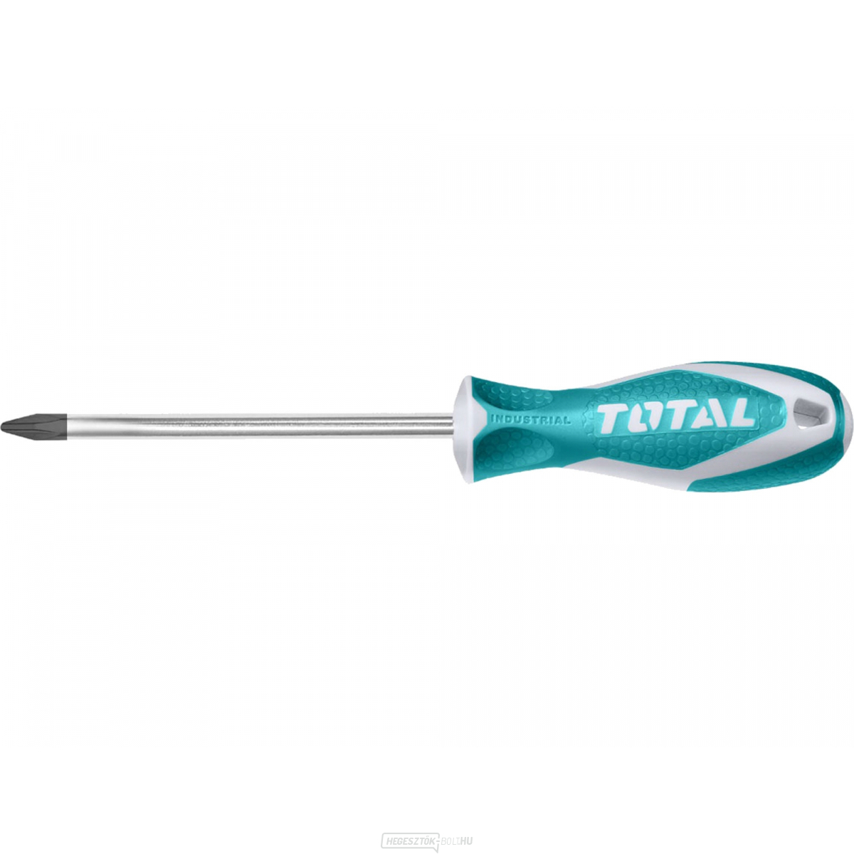 Phillips csavarhúzó, PH1 5x75mm, CrV, ipari, TOTAL