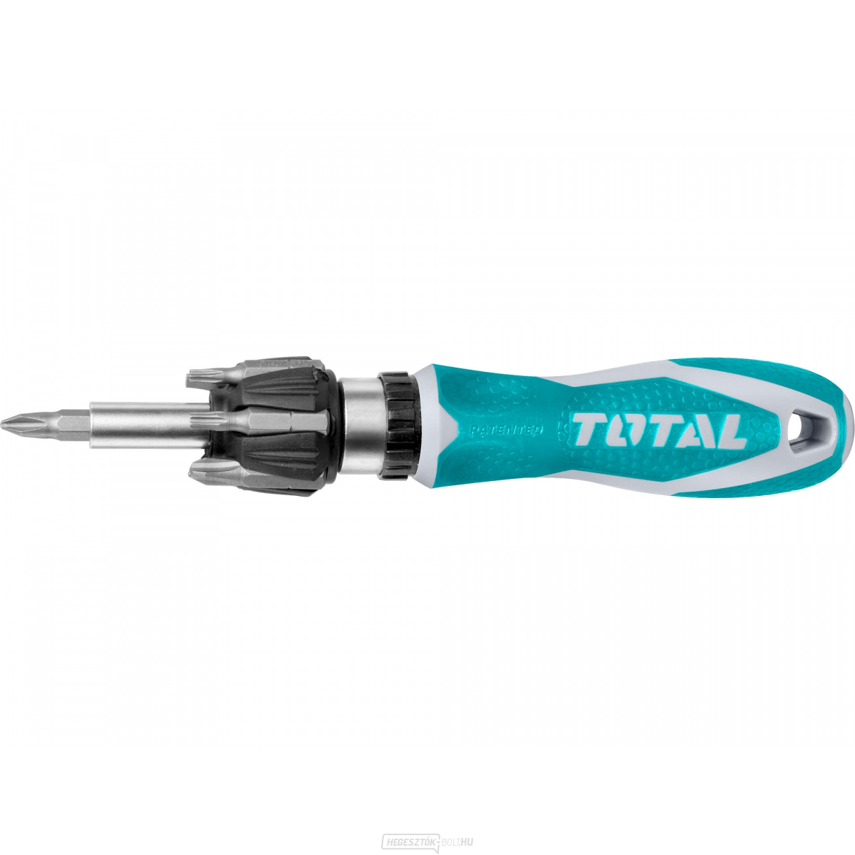 Ratchet csavarhúzó, 8 az 1-ben, CrV, ipari