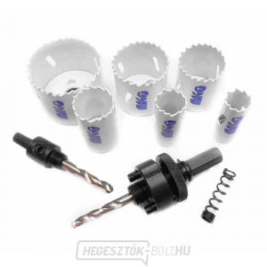 Magg bimetál fúrószár készlet 19,22,29,38,44,57mm-es adapterekkel Magg bimetál fúrószár készlet 19,22,29,38,44,57mm-es adapterekkel gallery main image