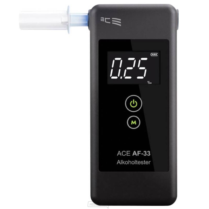 ACE AF-33 alkoholtesztelő, sötétszürke színű
