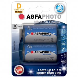 AgfaPhoto Power lúgos elemek LR20/D, buborékcsomagolás 2db