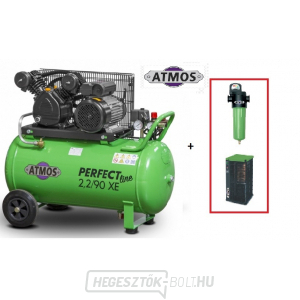 Compressor Atmos Perfect line 2.2/90 XE SF Ipari szűrő (F02) Kondenzációs szárító (AHD21)