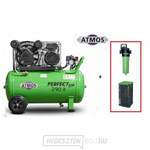 Compressor Atmos Perfect line 3/90X SF Ipari szűrő (F02) Kondenzációs szárító (AHD31)