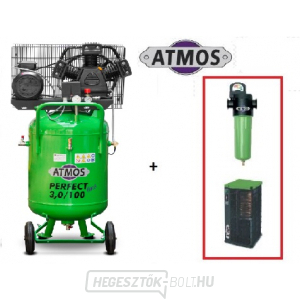 Compressor Atmos Perfect line 3/100 S SF Ipari szűrő (F02) Kondenzációs szárító (AHD61)