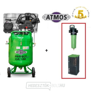 Compressor Atmos Perfect line 3/100 S SF Ipari szűrő (F02) Kondenzációs szárító (AHD61)