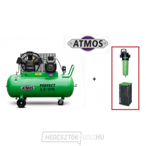 Compressor Atmos Perfect 3/270 SF Ipari szűrő (F02) Kondenzációs szárító (AHD31)