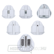 Solight utazási adapter, földelt, cserélhető villák az egész világ számára Előnézet 