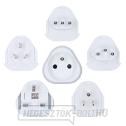 Solight utazási adapter, földelt, cserélhető villák az egész világ számára Solight utazási adapter, földelt, cserélhető villák az egész világ számára gallery main image